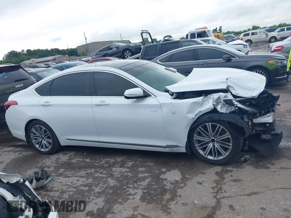 2018 Genesis G80 3.8L with VIN KMHGN4JE2JU238178, listed as a IAAI auction lot 42063099 with 78,569 mi miles and . Bid and sale history available at DreamBid. Image 13.