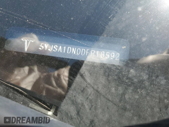 2013 Tesla Model S z VIN 5YJSA1DN0DFP18592, wystawiony jako Copart lot #62151505 z przebiegiem 192 283 mil mil oraz Szkoda całkowita • Salvage title. Historia ofert i sprzedaży dostępna na DreamBid. Obrazek 12.