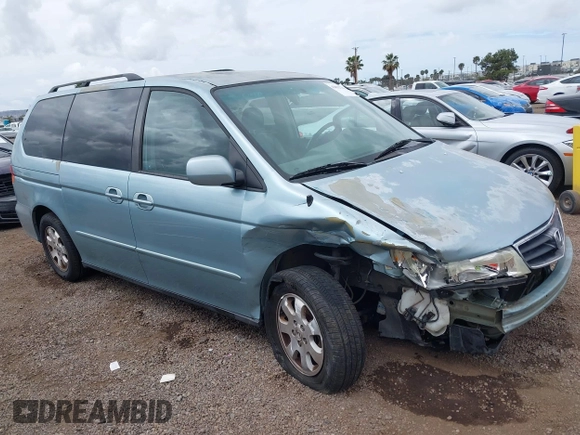 2004 Honda Odyssey EX-L with VIN 5FNRL18064B060817, listed as a IAAI auction lot 42032796 with 200,999 mi miles and . Bid and sale history available at DreamBid. Image 1.