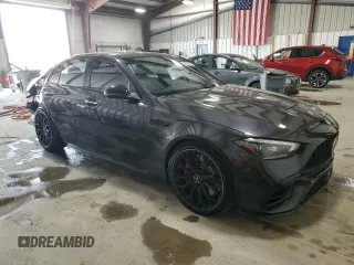 2024 Mercedes-Benz C 63 S AMG E Performance with VIN W1KAF8AB3RR221818, listed as a Copart auction lot 53712045 with 361 mi miles and Salvage title. Bid and sale history available at DreamBid. Image 4.