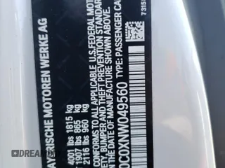 2022 Toyota Supra 3.0 z VIN WZ1DB0C0XNW049560, wystawiony jako Copart lot #56988123 z przebiegiem Nie podano mil oraz . Historia ofert i sprzedaży dostępna na DreamBid. Obrazek 14.