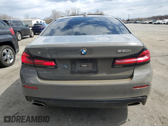 2022 BMW 5 Series 530i xDrive z VIN WBA13BJ0XNWX56782, wystawiony jako Copart lot #50706545 z przebiegiem 86 813 mil mil oraz Szkoda całkowita • Salvage title. Historia ofert i sprzedaży dostępna na DreamBid. Obrazek 6.