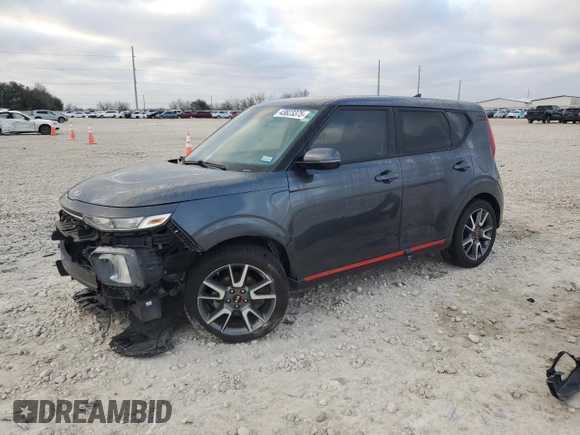 2021 Kia Soul GT-Line with VIN KNDJ63AU3M7788632, listed as a Copart auction lot 43823375 with 51,176 mi miles and Salvage Title. Bid and sale history available at DreamBid. Image 1.