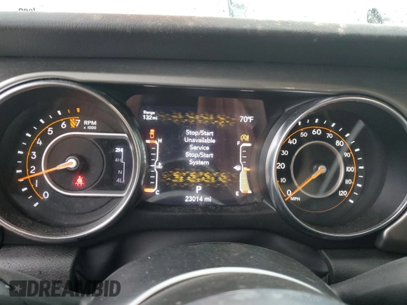 2022 Jeep Gladiator High Altitude with VIN 1C6HJTFG3NL175555, listed as a Copart auction lot 53059995 with 23,014 mi miles and Salvage title. Bid and sale history available at DreamBid. Image 9.