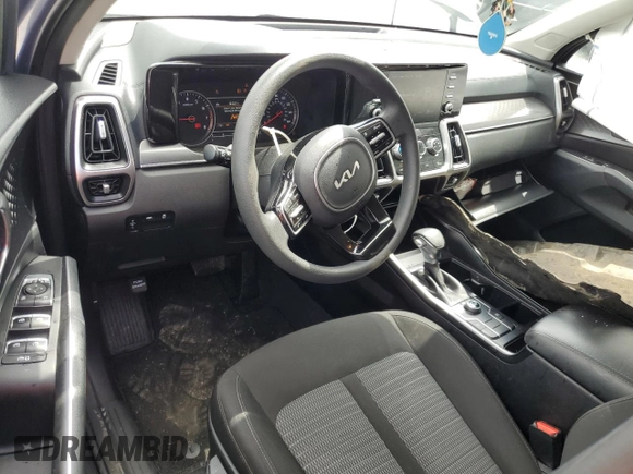 2023 Kia Sorento LX with VIN 5XYRG4LC7PG198127, listed as a Copart auction lot 58632495 with 39,551 mi miles and Salvage title. Bid and sale history available at DreamBid. Image 8.