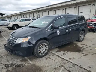 2013 Honda Odyssey EX-L with VIN 5FNRL5H61DB019930, listed as a Copart auction lot 54666775 with 175,300 mi miles and Salvage title. Bid and sale history available at DreamBid. Image 1.