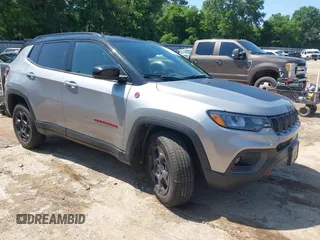 2023 Jeep Compass Trailhawk with VIN 3C4NJDDN3PT527995, listed as a IAAI auction lot 42218464 with 47,701 mi miles and . Bid and sale history available at carsss.com. Image 1.