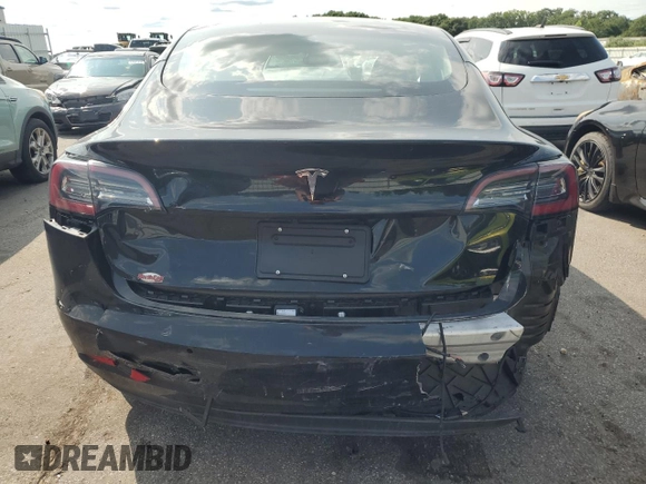 2022 Tesla Model 3 with VIN 5YJ3E1EA5NF186293, listed as a Copart auction lot 66789134 with 71,471 mi miles and Salvage Title. Bid and sale history available at DreamBid. Image 6.