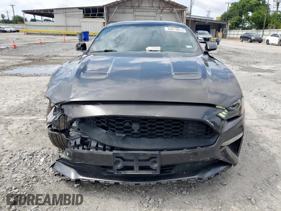 2019 Ford Mustang EcoBoost with VIN 1FA6P8TH9K5168463, listed as a Copart auction lot 60674815 with 79,480 mi miles and Salvage title. Bid and sale history available at DreamBid. Image 5.