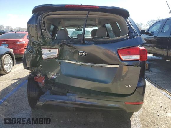 2017 Kia Sedona LX with VIN KNDMB5C16H6226159, listed as a Copart auction lot 50046775 with 119,941 mi miles and Salvage Title. Bid and sale history available at carsss.com. Image 6.