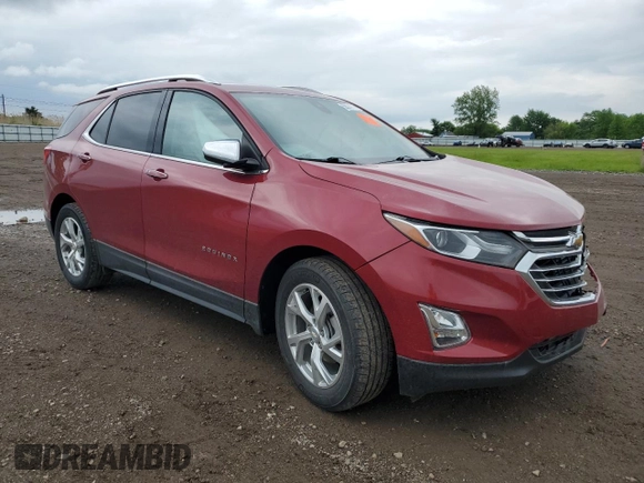 2021 Chevrolet Equinox Premier with VIN 2GNAXNEVXM6135783, listed as a Copart auction lot 58074745 with 45,952 mi miles and Salvage title. Bid and sale history available at DreamBid. Image 4.