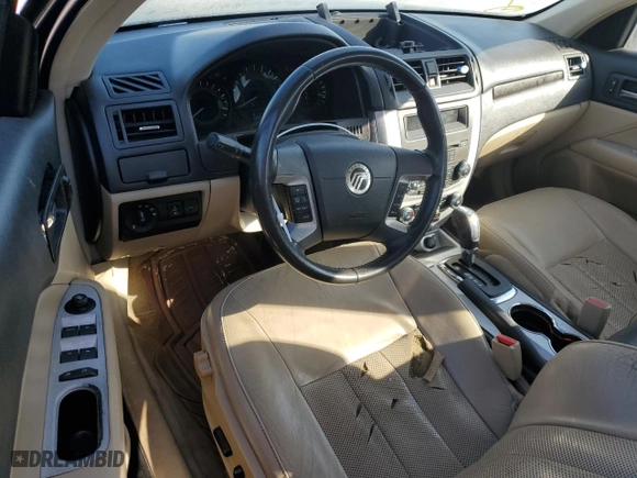 2010 Mercury Milan Premier with VIN 3MEHM0JA1AR626901, listed as a Copart auction lot 43567095 with 62,026 mi miles and Clean Title. Bid and sale history available at carsss.com. Image 8.