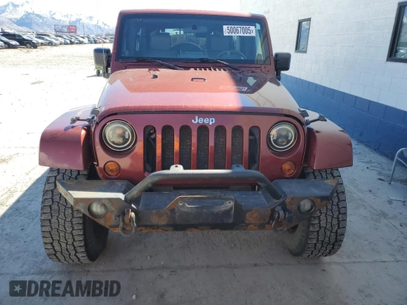 2008 Jeep Wrangler Unlimited Sahara with VIN 1J8GA59158L551550, listed as a Copart auction lot 50067005 with 152,061 mi miles and Salvage Title. Bid and sale history available at carsss.com. Image 5.