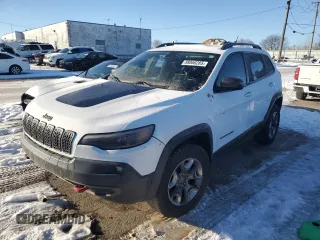 2019 Jeep Cherokee Trailhawk with VIN 1C4PJMBXXKD301688, listed as a Copart auction lot 88060285 with 78,344 mi miles and Salvage Title. Bid and sale history available at DreamBid. Image 1.