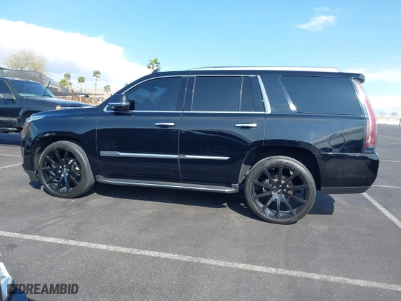 2018 Cadillac Escalade Luxury with VIN 1GYS4BKJ6JR148241, listed as a IAAI auction lot 41874506 with 92,140 mi miles. Bid and sale history available at carsss.com. Image 14.