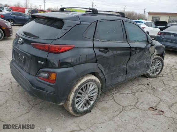 2019 Hyundai Kona SEL with VIN KM8K2CAA7KU352673, listed as a Copart auction lot 46595165 with 64,482 mi miles and Salvage Title. Bid and sale history available at carsss.com. Image 3.