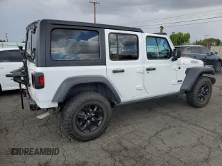 2022 Jeep Wrangler Unlimited Willys with VIN 1C4HJXDN3NW263019, listed as a Copart auction lot 80933014 with 16,231 mi miles and Salvage Title. Bid and sale history available at DreamBid. Image 3.