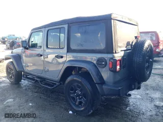 2018 Jeep Wrangler Unlimited Sport S with VIN 1C4HJXDG2JW261306, listed as a Copart auction lot 46974305 with 80,380 mi miles and Salvage Title. Bid and sale history available at carsss.com. Image 2.