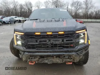 2024 Ford F-150 Raptor with VIN 1FTFW1RJ3RFB30519, listed as a Copart auction lot 45009115 with 15,151 mi miles and Salvage Title. Bid and sale history available at DreamBid. Image 5.