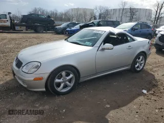 2003 Mercedes-Benz SLK 320 with VIN WDBKK65F83F290023, listed as a Copart auction lot 49598115 with 26,196 mi miles and Salvage title. Bid and sale history available at DreamBid. Image 1.
