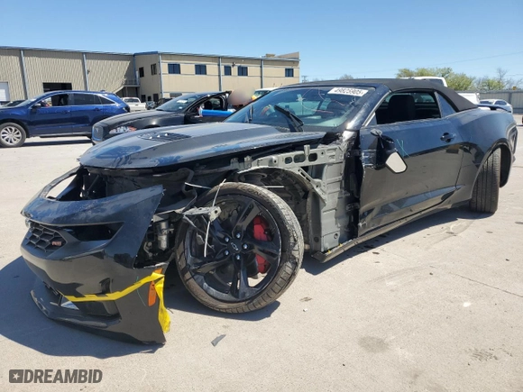 2022 Chevrolet Camaro LT1 with VIN 1G1FF3D78N0130030, listed as a Copart auction lot 49825905 with 67,755 mi miles and Salvage Title. Bid and sale history available at carsss.com. Image 1.