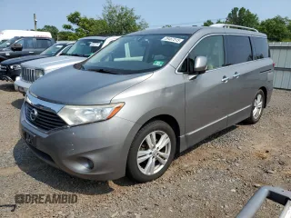 2012 Nissan Quest LE z VIN JN8AE2KP3C9043361, wystawiony jako Copart lot #59467515 z przebiegiem 136 837 mil mil oraz Czysty tytuł • Clean title. Historia ofert i sprzedaży dostępna na DreamBid. Obrazek 1.