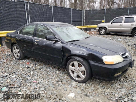 2003 Acura TL Type S with VIN 19UUA56863A017216, listed as a Copart auction lot 46804045 with 207,769 mi miles and Salvage Title. Bid and sale history available at carsss.com. Image 4.