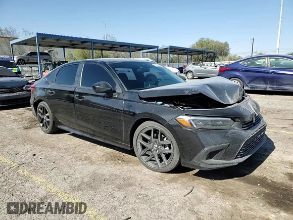 2023 Honda Civic Sport with VIN 2HGFE2F52PH526843, listed as a Copart auction lot 57826055 with 28,758 mi miles and Salvage title. Bid and sale history available at DreamBid. Image 13.