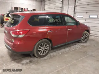 2015 Nissan Pathfinder S with VIN 5N1AR2MM6FC601354, listed as a IAAI auction lot 41254526 with 149,596 mi miles. Bid and sale history available at carsss.com. Image 4.