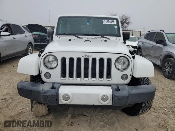 2016 Jeep Wrangler Unlimited 75th Anniversary with VIN 1C4BJWEG8GL143348, listed as a Copart auction lot 44254585 with 111,616 mi miles and Salvage Title. Bid and sale history available at carsss.com. Image 5.