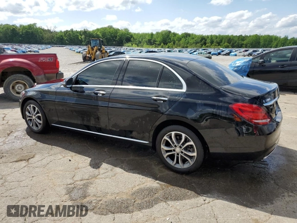 2017 Mercedes-Benz C 300 with VIN 55SWF4KB6HU184659, listed as a Copart auction lot 54953315 with 61,337 mi miles and Salvage Title. Bid and sale history available at DreamBid. Image 2.