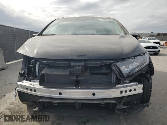 2025 Honda Odyssey EX-L with VIN 5FNRL6H64SB022808, listed as a Copart auction lot 88758565 with 6 mi miles and Salvage Title. Bid and sale history available at carsss.com. Image 5.