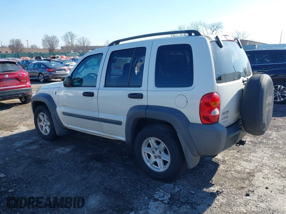 2004 Jeep Liberty Sport with VIN 1J4GL48K24W303510, listed as a IAAI auction lot 41660788 with 178,067 mi miles. Bid and sale history available at carsss.com. Image 3.
