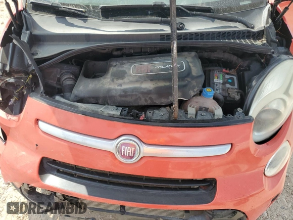 2014 FIAT 500L Trekking z VIN ZFBCFADH8EZ011075, wystawiony jako Copart lot #51542315 z przebiegiem 118 661 mil mil oraz Szkoda całkowita • Salvage title. Historia ofert i sprzedaży dostępna na DreamBid. Obrazek 11.