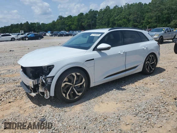2024 Audi Q8 e-tron z VIN WA16AAGE9RB020144, wystawiony jako Copart lot #57145455 z przebiegiem 23 799 mil mil oraz Szkoda całkowita • Salvage title. Historia ofert i sprzedaży dostępna na DreamBid. Obrazek 1.
