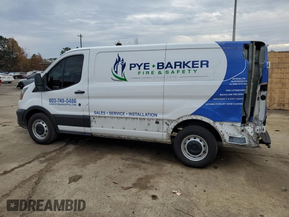 2020 Ford Transit Cargo with VIN 1FTYE1Y81LKA70748, listed as a Copart auction lot 80916514 with 104,077 mi miles and Salvage Title. Bid and sale history available at DreamBid. Image 2.