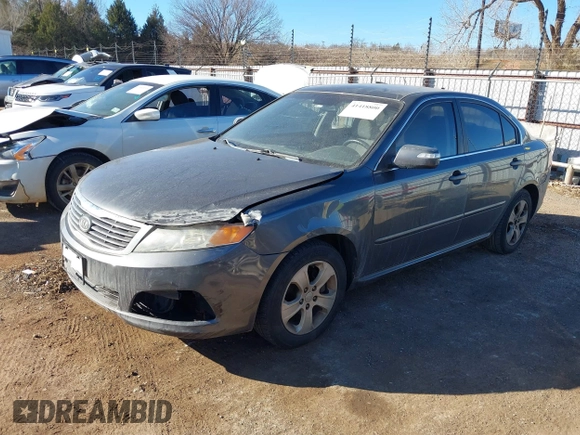 2009 Kia Optima LX with VIN KNAGE228395361458, listed as a IAAI auction lot 41418800 with 182,220 mi miles. Bid and sale history available at carsss.com. Image 2.