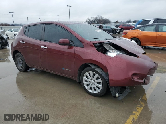2016 Nissan LEAF S with VIN 1N4BZ0CPXGC313658, listed as a Copart auction lot 40262153 with 48,274 mi miles. Bid and sale history available at carsss.com. Image 4.