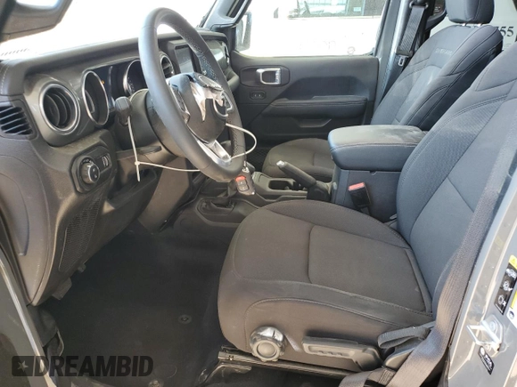 2023 Jeep Gladiator Overland with VIN 1C6HJTFG2PL542657, listed as a Copart auction lot 63384465 with 29,728 mi miles and Non repairable. Bid and sale history available at DreamBid. Image 7.