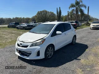 2012 Toyota Yaris L with VIN JTDKTUD36CD523080, listed as a Copart auction lot 47273925 with 134,041 mi miles and Clean Title. Bid and sale history available at carsss.com. Image 2.