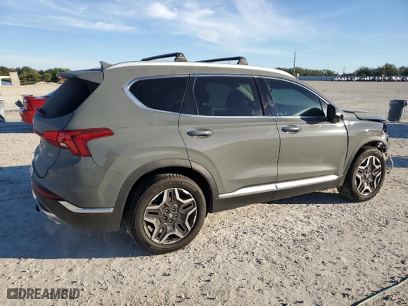 2021 Hyundai Santa Fe Limited with VIN 5NMS44AL9MH335695, listed as a Copart auction lot 87069814 with 72,218 mi miles and Salvage Title. Bid and sale history available at carsss.com. Image 3.