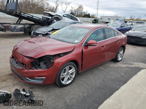 2015 Volvo S60 T5 Drive-E Premier with VIN YV126MFK2F1345891, listed as a Copart auction lot 77655143 with 88,716 mi miles. Bid and sale history available at carsss.com. Image 1.