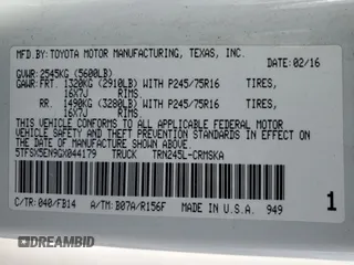 2016 Toyota Tacoma SR z VIN 5TFSX5EN9GX044179, wystawiony jako Copart lot #45504835 z przebiegiem 101 000 mil mil oraz Szkoda całkowita • Salvage title. Historia ofert i sprzedaży dostępna na DreamBid. Obrazek 12.