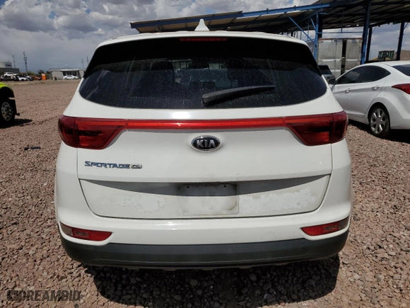 2017 Kia Sportage LX with VIN KNDPM3AC0H7122843, listed as a Copart auction lot 51868555 with 100,617 mi miles and Salvage Title. Bid and sale history available at carsss.com. Image 6.