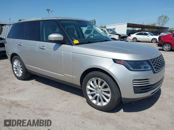 2019 Land Rover Range Rover with VIN SALGS2RE9KA520688, listed as a IAAI auction lot 41941073 with 59,782 mi miles and . Bid and sale history available at DreamBid. Image 1.
