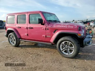 2022 Jeep Wrangler Unlimited Sahara z VIN 1C4HJXEN0NW106045, wystawiony jako Copart lot #61257055 z przebiegiem 104 937 mil mil oraz Szkoda całkowita • Salvage title. Historia ofert i sprzedaży dostępna na DreamBid. Obrazek 4.