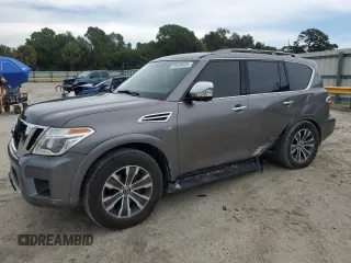 2018 Nissan Armada SL with VIN JN8AY2ND1JX002521, listed as a Copart auction lot 69490424 with 117,109 mi miles and Non Repairable. Bid and sale history available at carsss.com. Image 1.