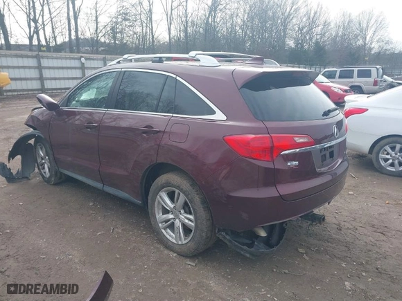 2015 Acura RDX Tech Pkg with VIN 5J8TB4H56FL019496, listed as a IAAI auction lot 41612411 with 166,672 mi miles. Bid and sale history available at carsss.com. Image 3.