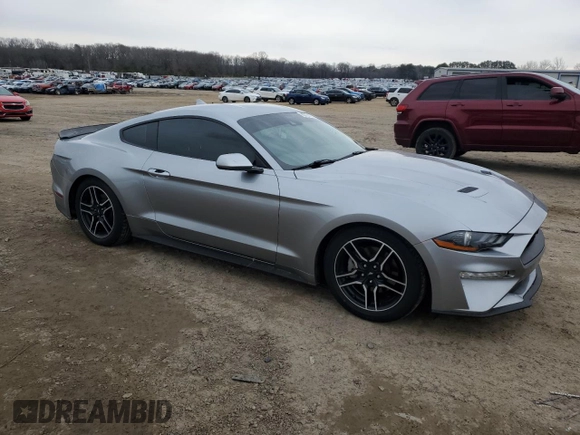 2021 Ford Mustang EcoBoost with VIN 1FA6P8TH6M5152871, listed as a Copart auction lot 89218525 with 40,677 mi miles and Salvage Title. Bid and sale history available at carsss.com. Image 4.