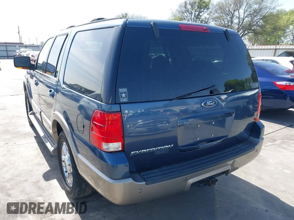 2004 Ford Expedition Eddie Bauer with VIN 1FMRU17W44LB81650, listed as a IAAI auction lot 41816408 with 188,127 mi miles and . Bid and sale history available at DreamBid. Image 3.